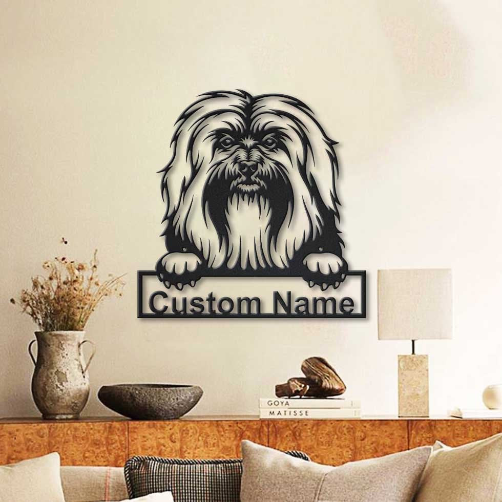 Personalized Havanese Dog Metal Sign Art, Custom Havanese Dog Metal Sign, Father&#39;s Day Gift, Pets Gift, Birthday Gift, Laser Cut Metal Signs Custom Gift Ideas 14x14IN