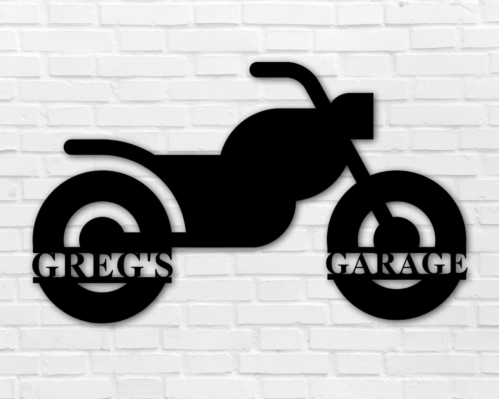 Custom Motorcycle Metal Sign, Motorcycle Garage Sign, Personalized Motorcycle Shop Sign, Father's Day Gift, Gift For Him, Motorcycle Gift Laser Cut Metal Signs Custom Gift Ideas 12x12IN