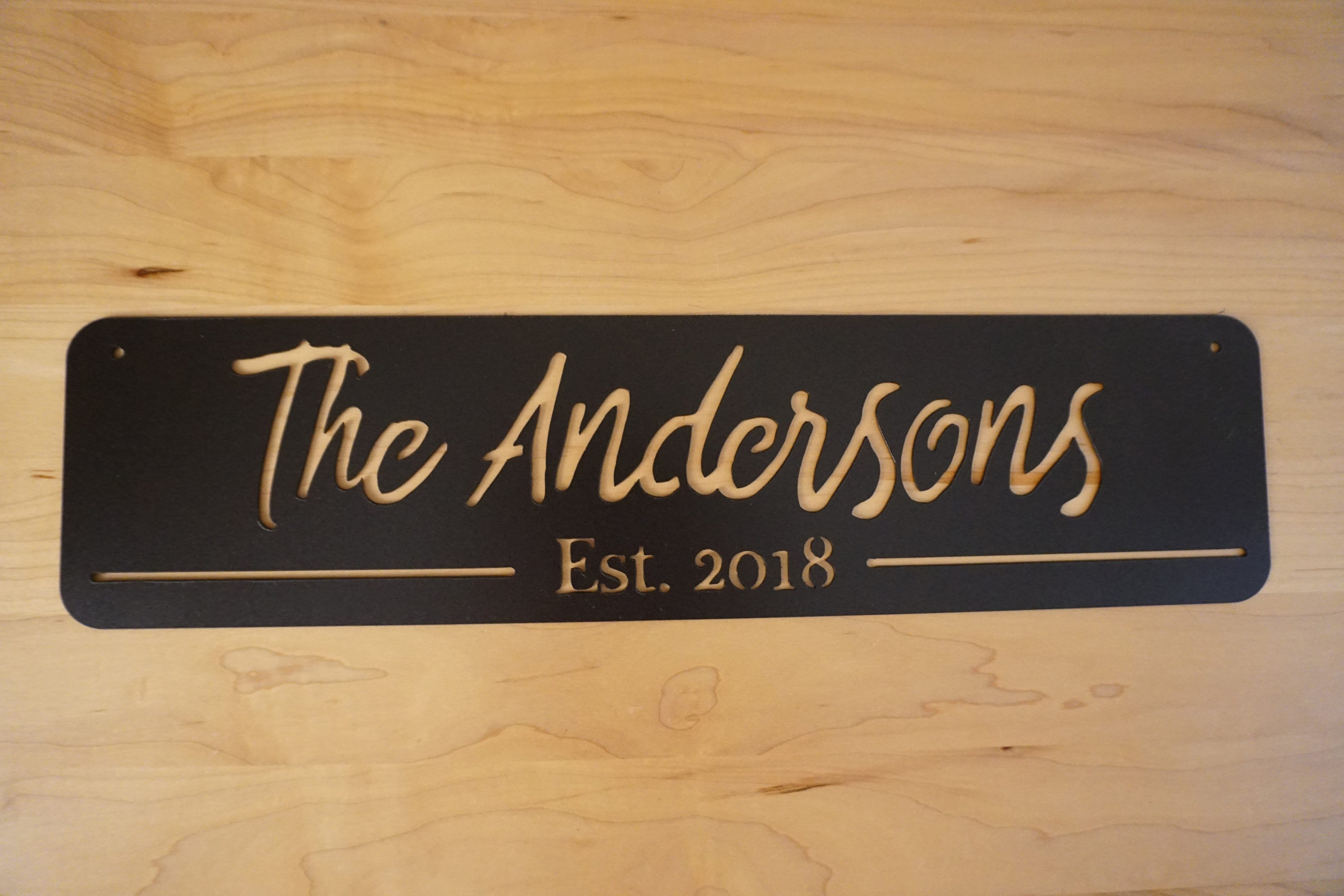Established Sign, Establish Sign, Custom Metal Sign, Metal Signs Personalized, Personalized Metal Sign, Name And Date Sign, Outdoor Signs Laser Cut Metal Signs Custom Gift Ideas 12x12IN