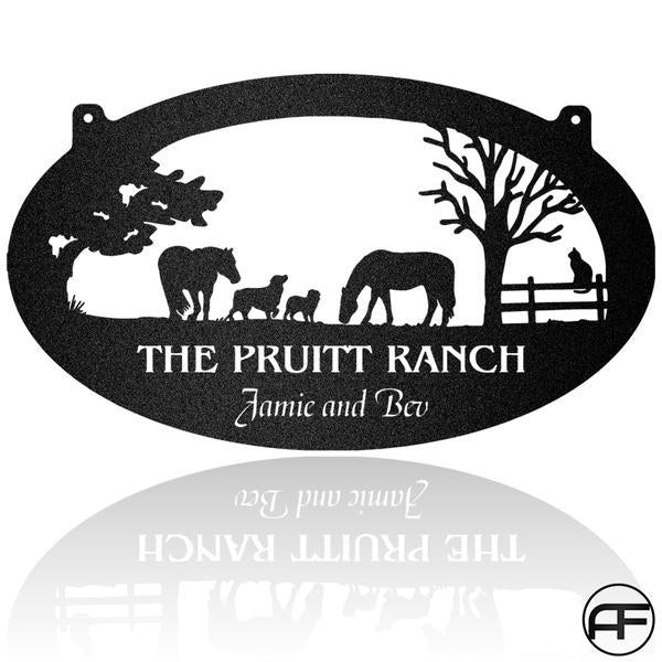 Farmer Horse Dog And Cat Fence Personalized Horse Metal Sign, Horseshoe Art, Western Decor, Initial Metal Sign, Housewarming Gift, Farmhouse Decor Afcultures Metal Wall Art, Metal Laser Cut Metal Signs Custom Gift Ideas 12x12IN