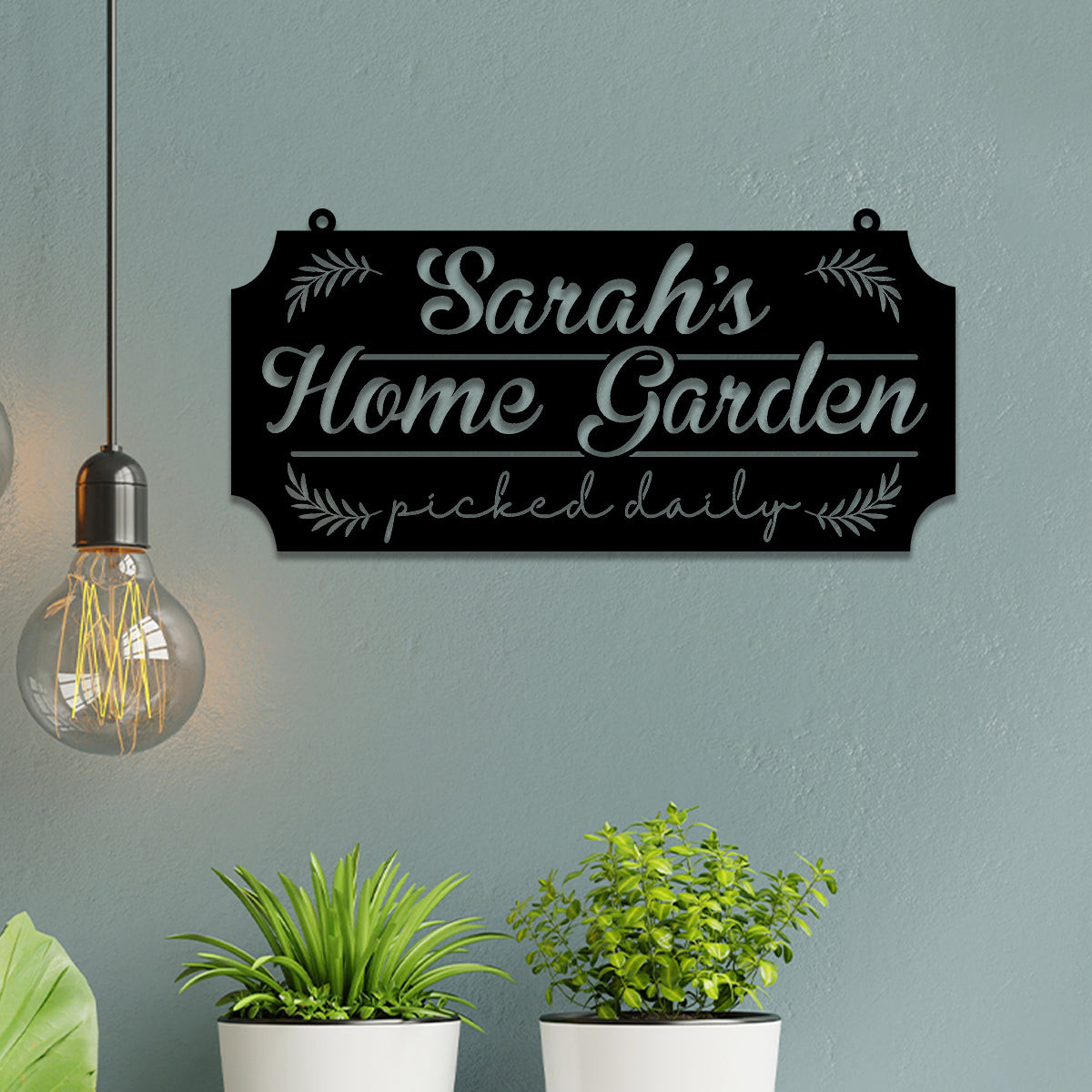 Personalized Metal Garden Sign, Garden Stake, Home Decor, Gift For Her, Gardening Lovers, Metal Laser Cut Metal Signs Custom Gift Ideas 18x18IN