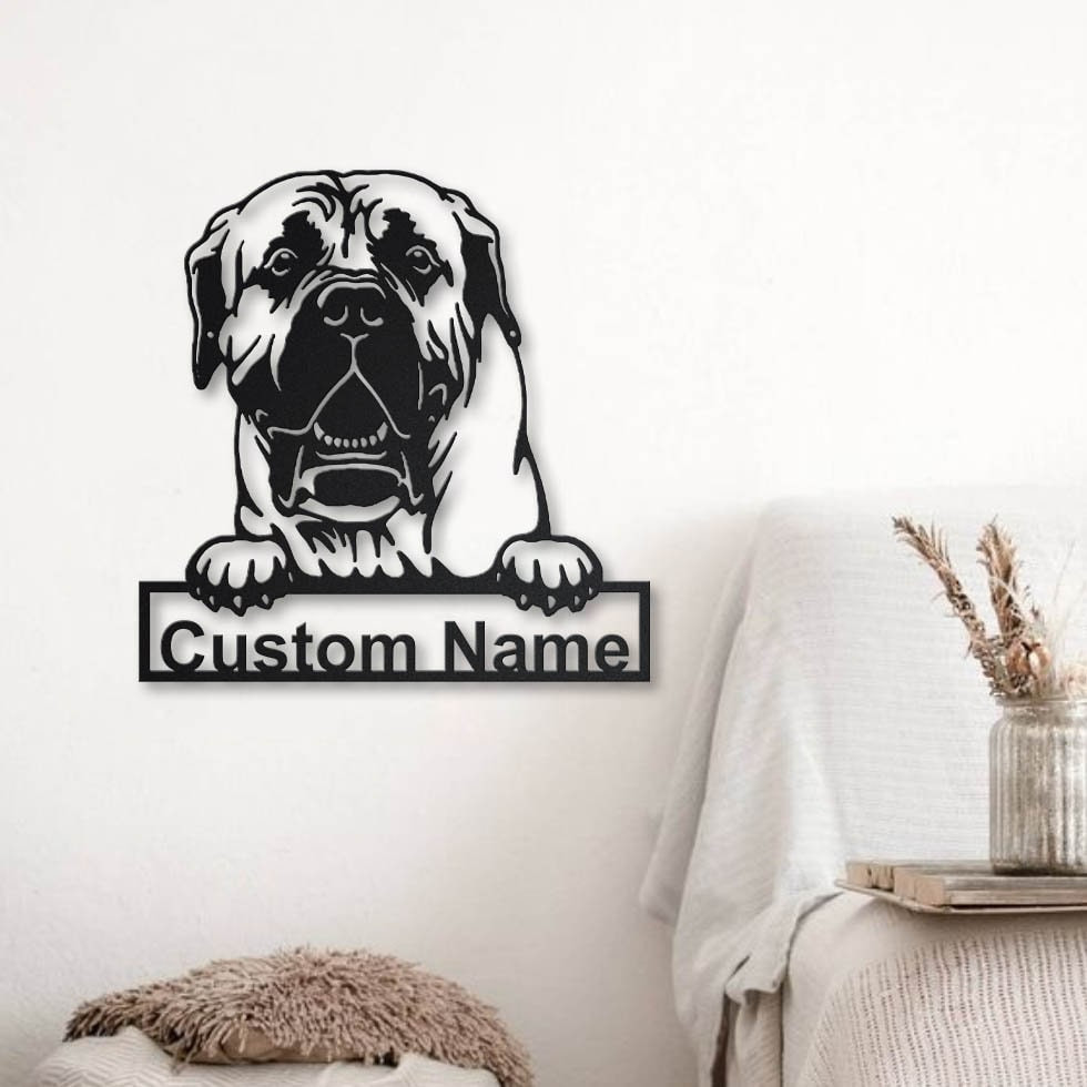 Personalized Boerboel Dog Metal Sign Art, Custom Boerboel Dog Metal Sign, Dog Gift, Birthday Gift, Animal Funny, Laser Cut Metal Signs Custom Gift Ideas 14x14IN