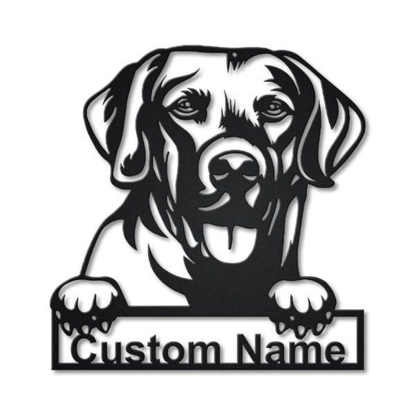 Chesapeake Bay Retriever Dog Personalized Metal Wall Decor, Cut Metal Sign, Metal Wall Art, Metal House Sign, Metal Laser Cut Metal Signs Custom Gift Ideas 14x14IN