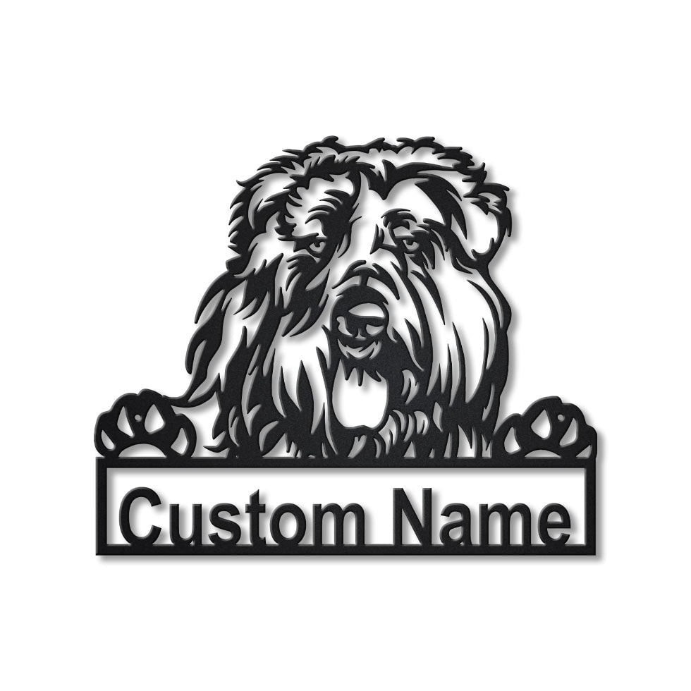 Personalized Bouvier Des Flandres Dog Metal Sign Art, Custom Bouvier Des Flandres Dog Metal Sign, Dog Gift, Birthday Gift, Animal Funny, Laser Cut Metal Signs Custom Gift Ideas 12x12IN