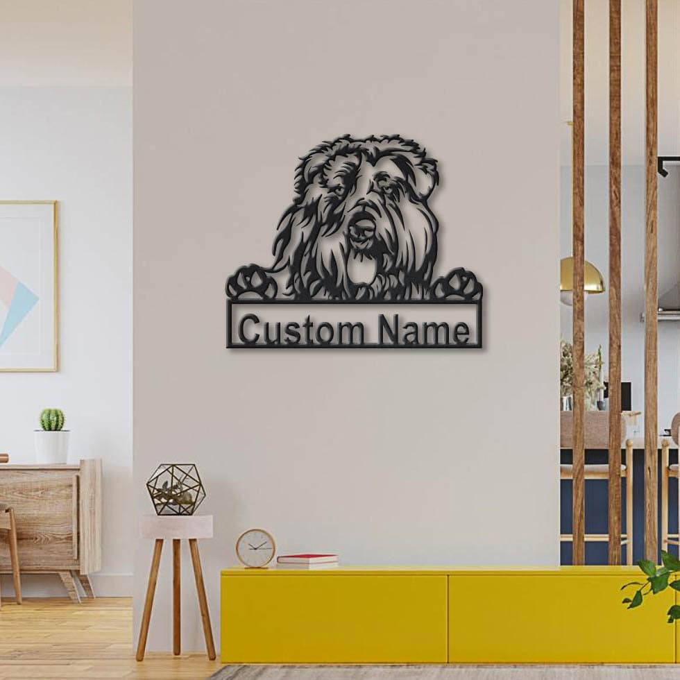 Personalized Bouvier Des Flandres Dog Metal Sign Art, Custom Bouvier Des Flandres Dog Metal Sign, Dog Gift, Birthday Gift, Animal Funny, Laser Cut Metal Signs Custom Gift Ideas 14x14IN