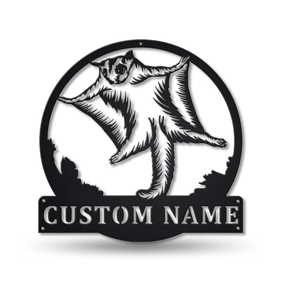 Personalized Sugar Glider Metal Sign Art, Custom Sugar Glider Metal Sign, Animal Funny, Pets Gift, Birthday Gift, Laser Cut Metal Signs Custom Gift Ideas 12x12IN