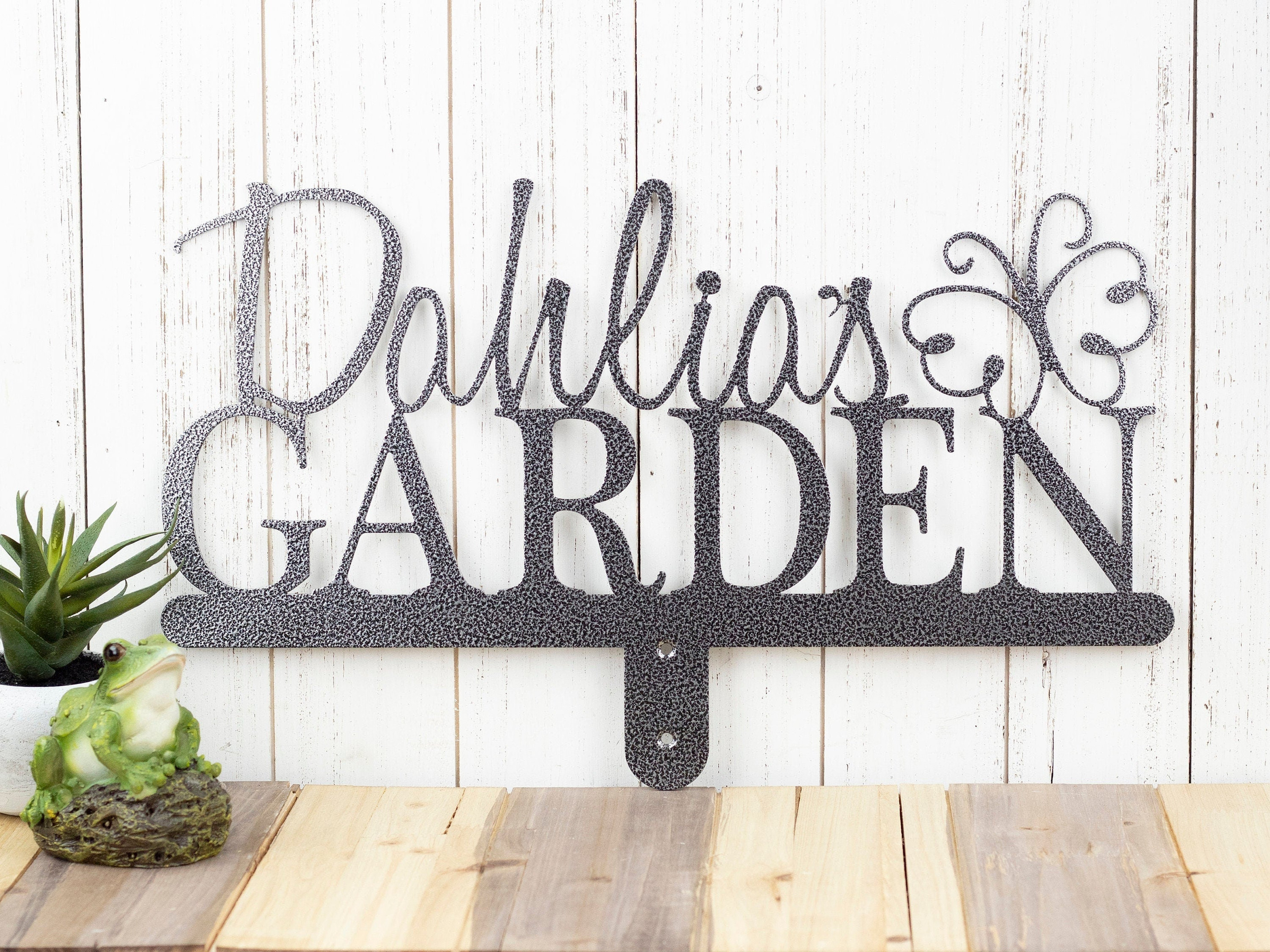 Name Sign, Custom Garden Sign, First Name, Gift For Her, Metal, Custom Gift, Personalized Gift, Sign, Gift, Butterfly, Laser Cut Metal Signs Custom Gift Ideas 12x12IN