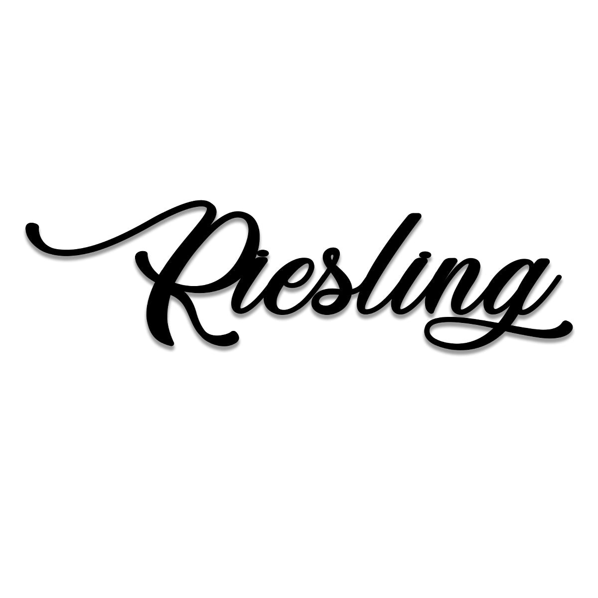 Riesling Wine Metal Bar Sign, Pub, Tap, Wall Decor, Wedding Art Gift For Him/her, Metal Laser Cut Metal Signs Custom Gift Ideas 14x14IN
