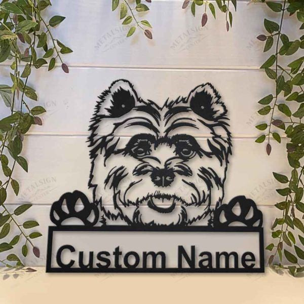 Cairn Terrier Dog Personalized Metal Wall Decor, Cut Metal Sign, Metal Wall Art, Metal House Sign, Metal Laser Cut Metal Signs Custom Gift Ideas 12x12IN