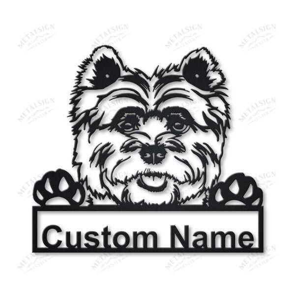 Cairn Terrier Dog Personalized Metal Wall Decor, Cut Metal Sign, Metal Wall Art, Metal House Sign, Metal Laser Cut Metal Signs Custom Gift Ideas 14x14IN
