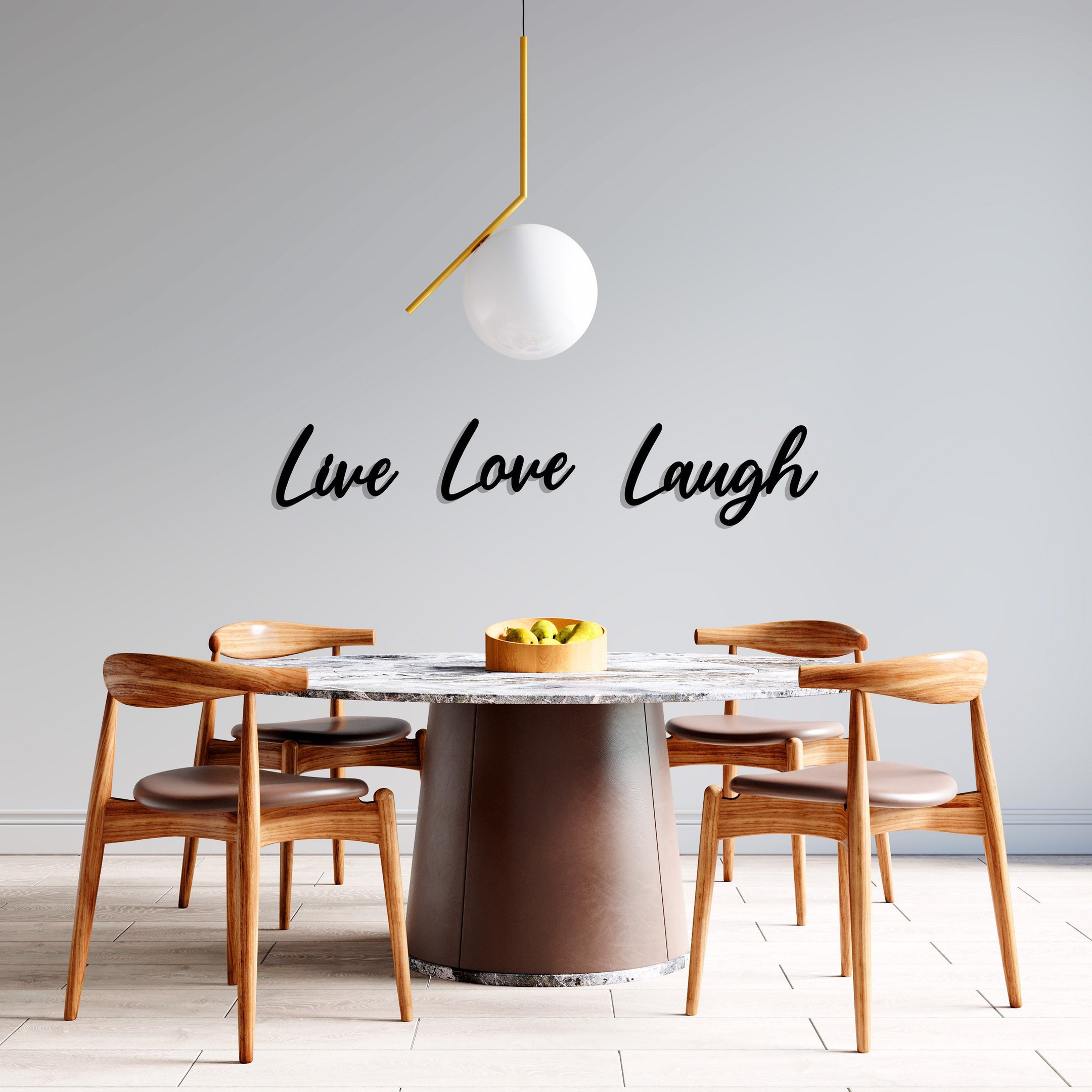Live Love Laugh Quote Wall Art, Metal Wall Decor, Inspirational Wall Decor, Housewarming Gift, Metal Art, Metal Wall Sign, Home Decor, Metal Laser Cut Metal Signs Custom Gift Ideas 18x18IN