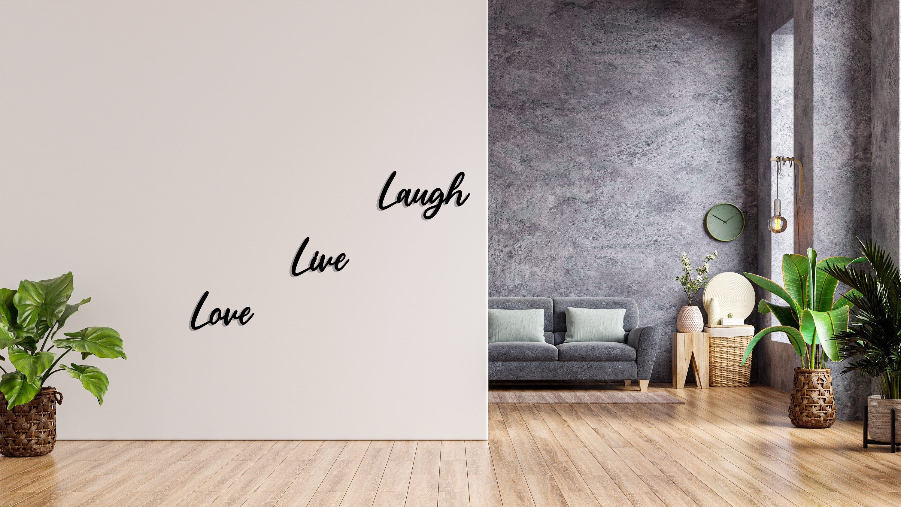 Live Love Laugh Quote Wall Art, Metal Wall Decor, Inspirational Wall Decor, Housewarming Gift, Metal Art, Metal Wall Sign, Home Decor, Metal Laser Cut Metal Signs Custom Gift Ideas 24x24IN