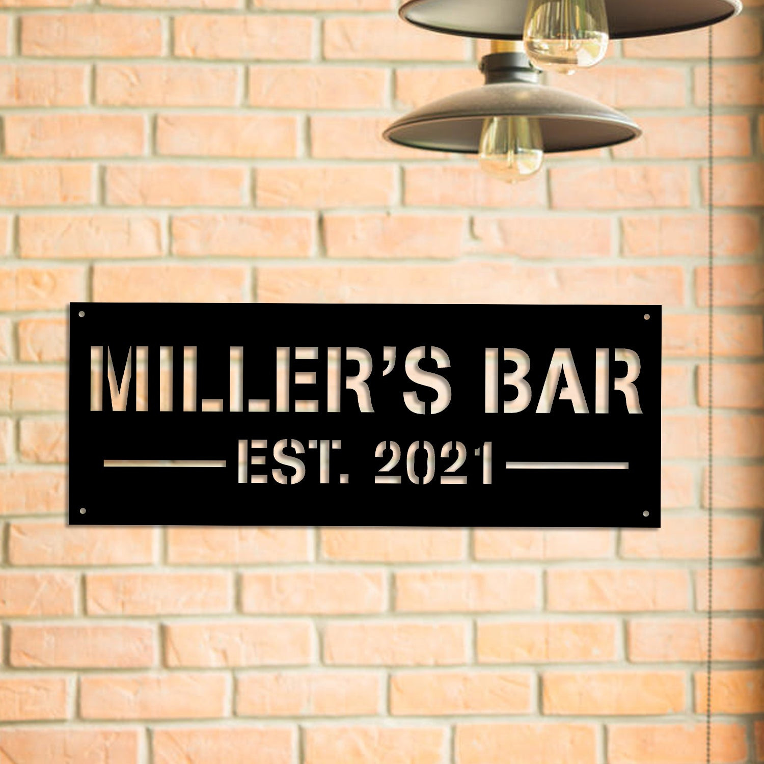 Personalized Metal Bar Sign, Pub, Tap, Lounge, Home Wall Decor, Wedding, Anniversary Art Gift For Him/her, Metal Laser Cut Metal Signs Custom Gift Ideas 18x18IN