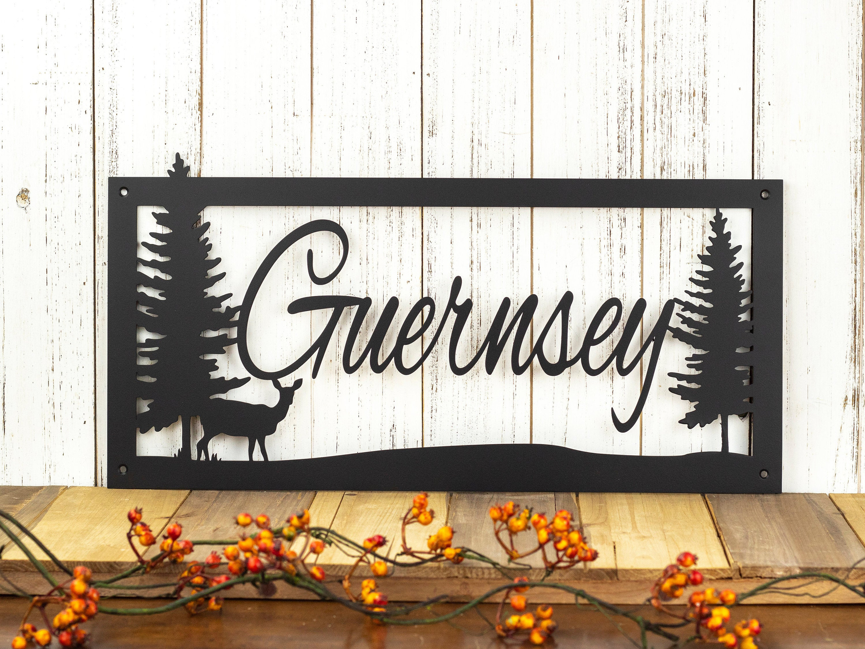 Last Name Sign, Metal Signs Personalized, Custom Metal Sign, Lake House Decor, Rustic Home Decor, Laser Cut Sign, Matte Black Shown, Laser Cut Metal Signs Custom Gift Ideas 12x12IN
