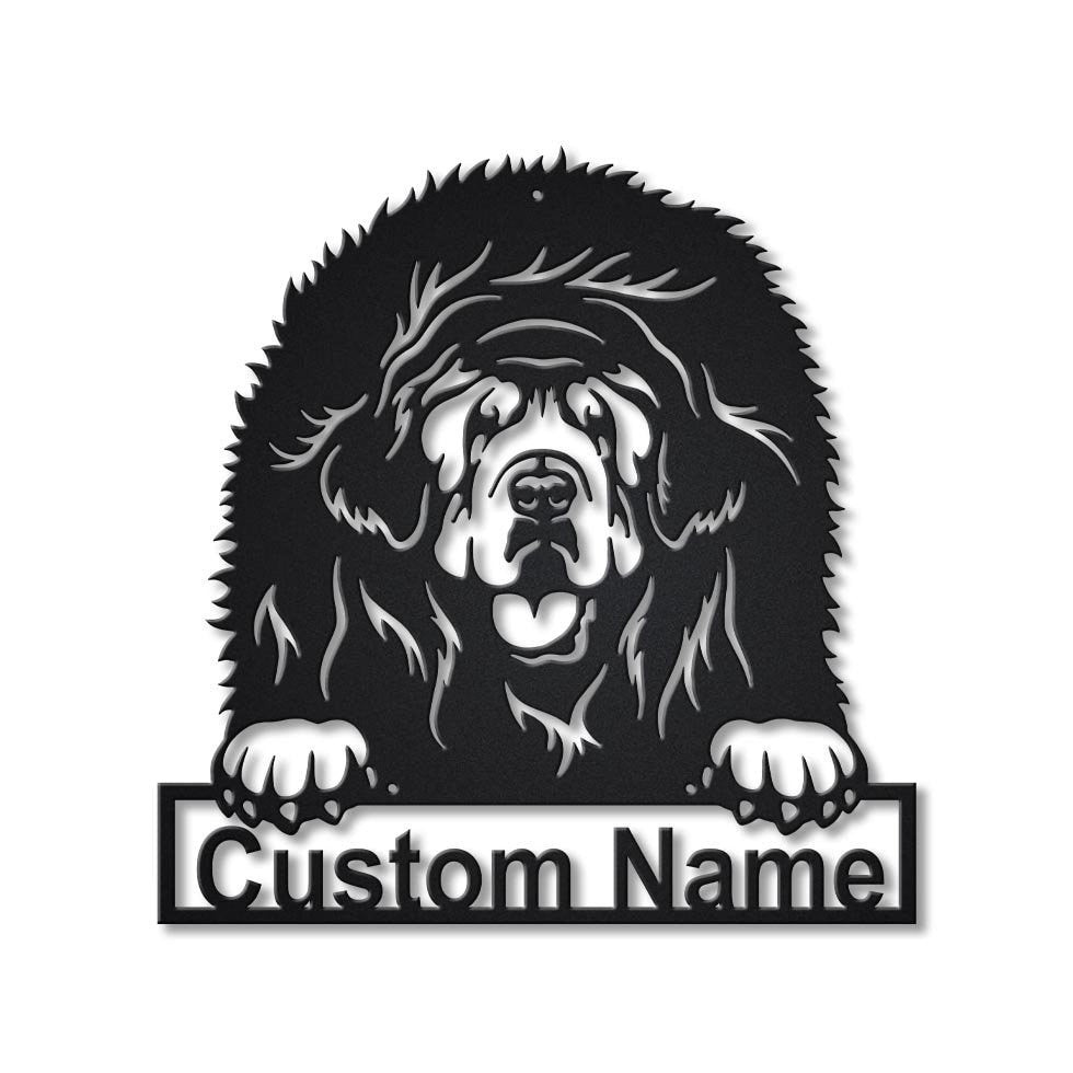 Personalized Tibetan Mastiff Dog Metal Sign Art, Custom Tibetan Mastiff Dog Metal Sign, Dog Gift, Birthday Gift, Animal Funny, Laser Cut Metal Signs Custom Gift Ideas 12x12IN
