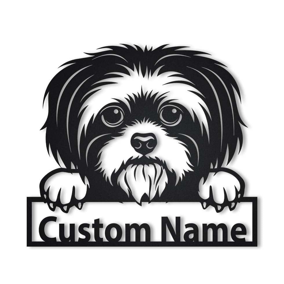 Personalized Shih Tzu Dog Metal Sign Art, Custom Shih Tzu Dog Metal Sign, Animal Funny, Father&#39;s Day Gift, Pets Gift, Birthday Gift, Laser Cut Metal Signs Custom Gift Ideas 12x12IN