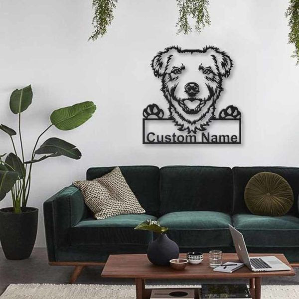 Parson Russell Terrier Dog Personalized Metal Wall Decor, Cut Metal Sign, Metal Wall Art, Metal House Sign, Metal Laser Cut Metal Signs Custom Gift Ideas 14x14IN
