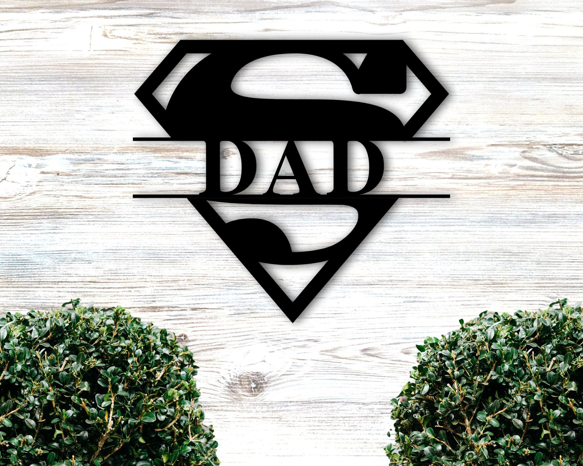 Father's Day Gift For Dad, First Father's Day Gift, Custom Metal Name Sign, Gift From Wife, Daughter, Son, Personalized Metal Art For Dad, Metal Laser Cut Metal Signs Custom Gift Ideas 14x14IN