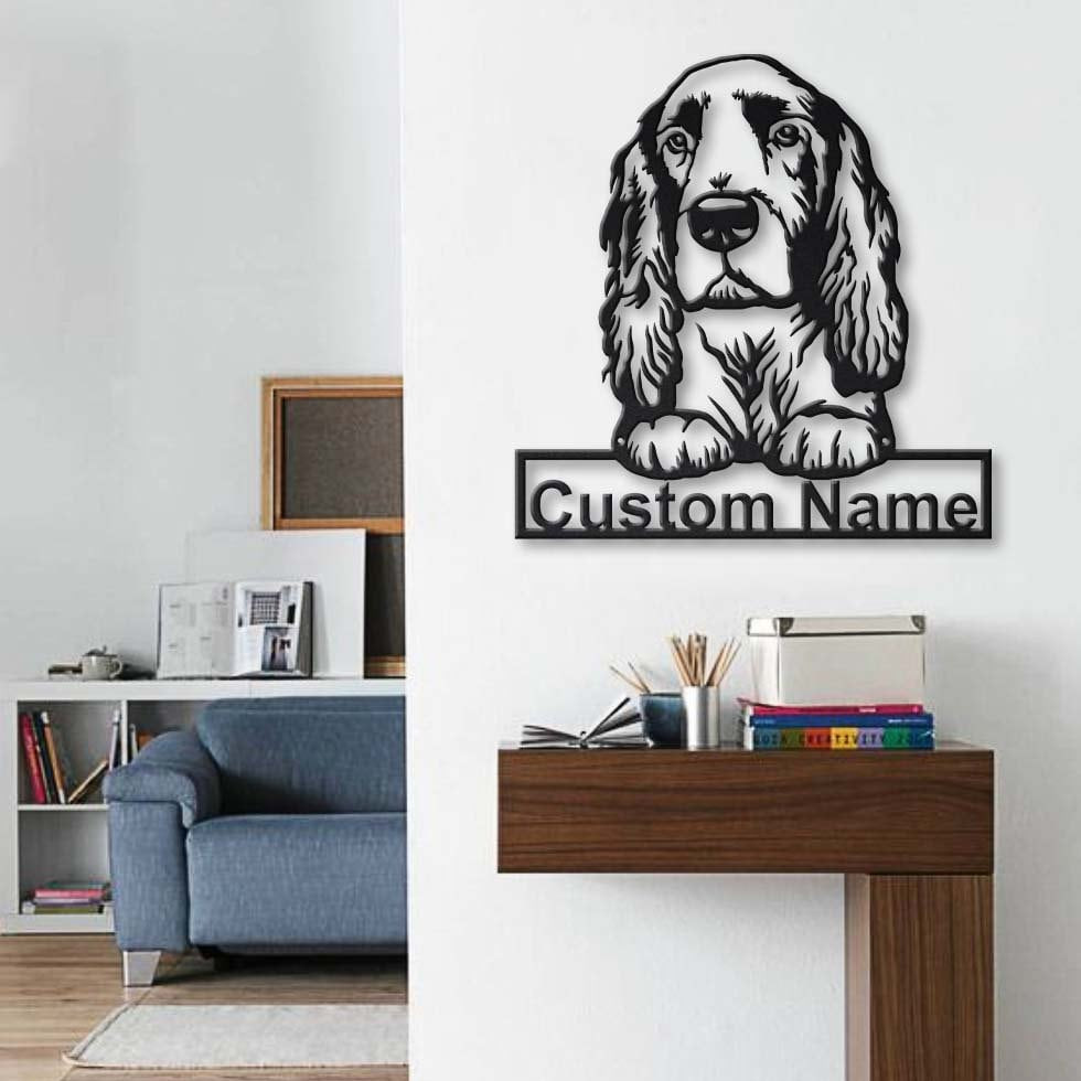 Personalized Field Spaniel Dog Metal Sign Art, Custom Field Spaniel Dog Metal Sign, Dog Gift, Birthday Gift, Animal Funny, Laser Cut Metal Signs Custom Gift Ideas 14x14IN