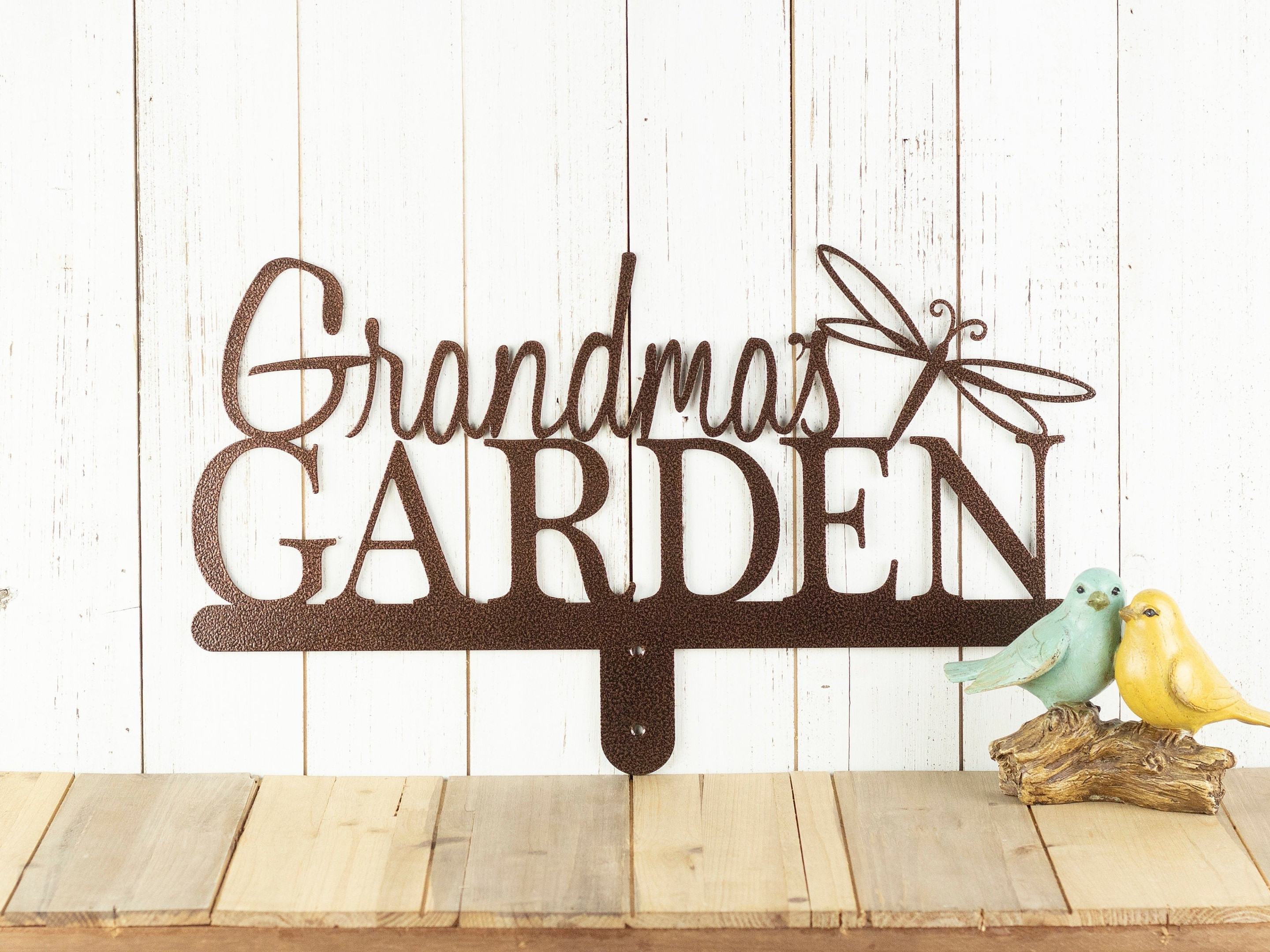 Custom Garden Sign Metal Outdoor Decor, Personalized Sign, Garden Decor, Metal Garden Art, Garden Plaque, Name Sign, Dragonfly, Laser Cut Metal Signs Custom Gift Ideas 12x12IN