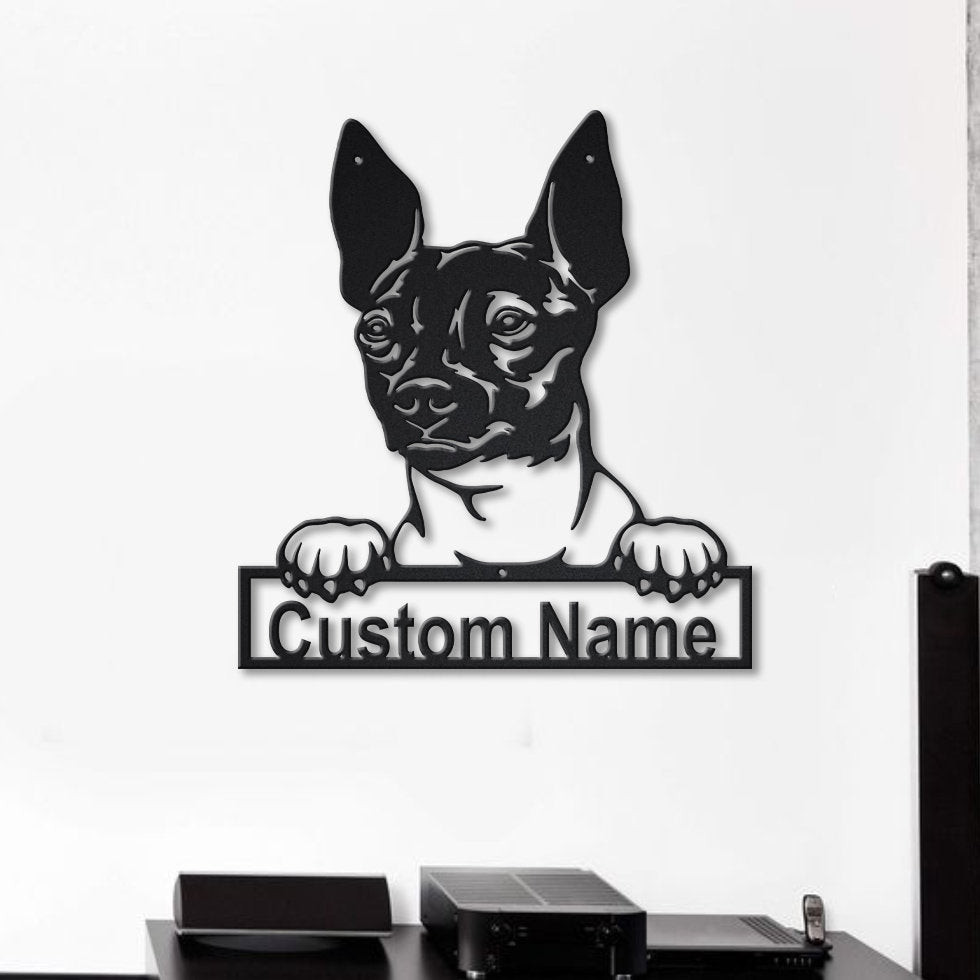 Personalized American Hairless Terrier Dog Metal Sign Art, Custom American Hairless Terrier Dog Metal Sign, Dog Gift, Animal Funny, Laser Cut Metal Signs Custom Gift Ideas 14x14IN