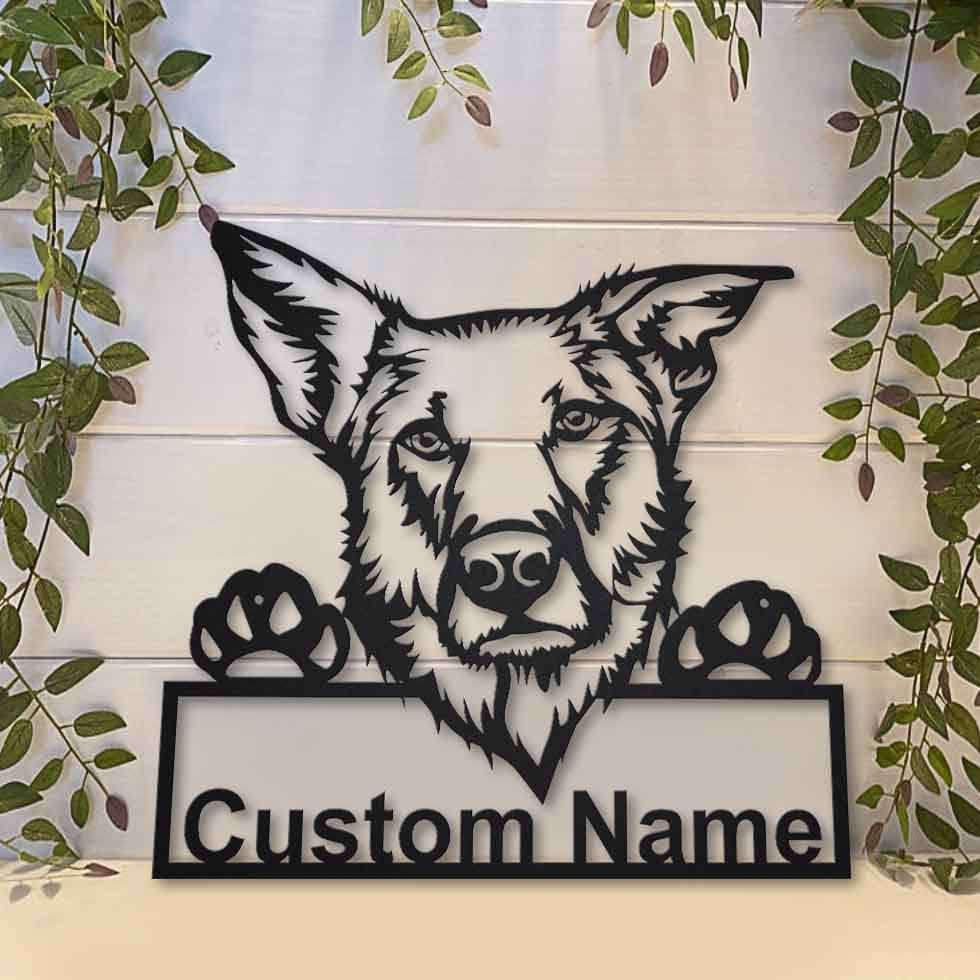 Personalized Chinook Dog Metal Sign Art, Custom Chinook Dog Metal Sign, Dog Gift, Birthday Gift, Animal Funny, Laser Cut Metal Signs Custom Gift Ideas 14x14IN