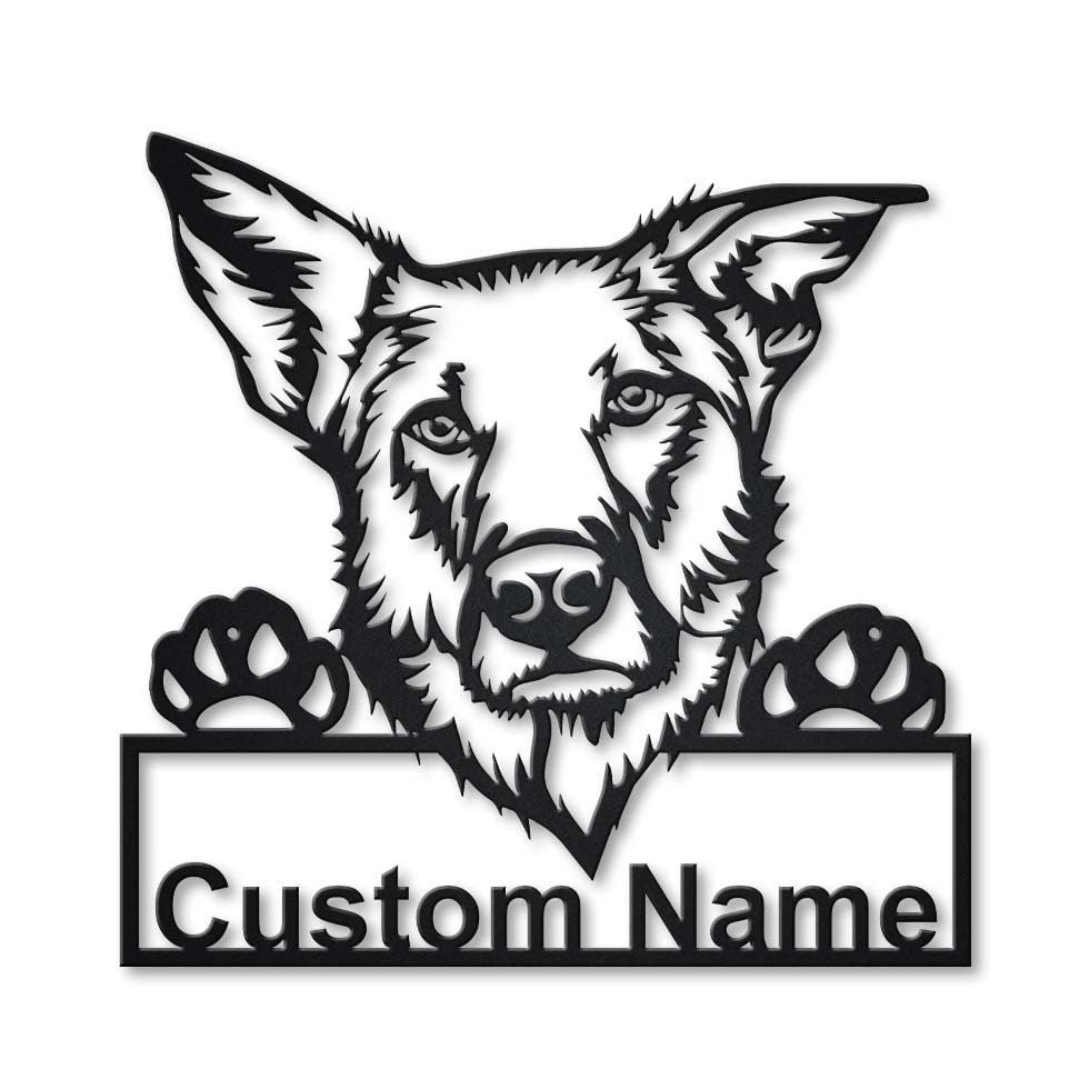 Personalized Chinook Dog Metal Sign Art, Custom Chinook Dog Metal Sign, Dog Gift, Birthday Gift, Animal Funny, Laser Cut Metal Signs Custom Gift Ideas 12x12IN