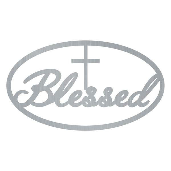 Blessed Cross Customized Metal Signs, Custom Metal Sign, Custom Signs, Metal Sign, Metal Laser Cut Metal Signs Custom Gift Ideas 14x14IN