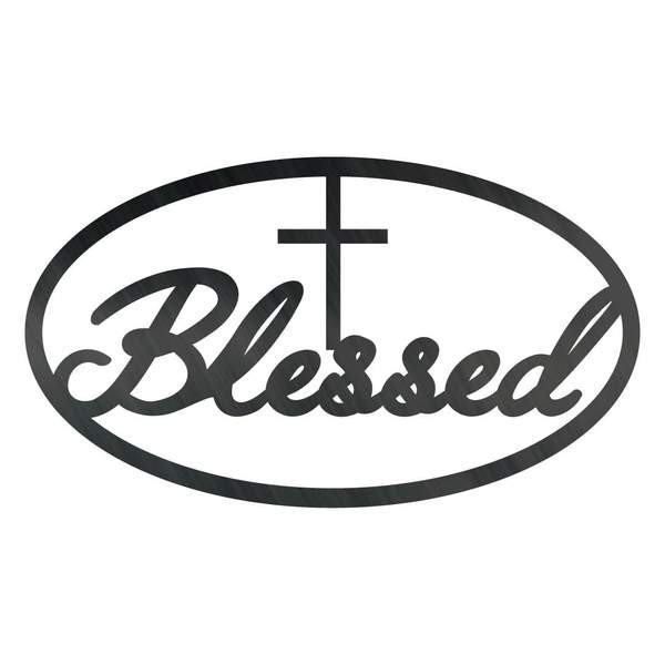Blessed Cross Customized Metal Signs, Custom Metal Sign, Custom Signs, Metal Sign, Metal Laser Cut Metal Signs Custom Gift Ideas 12x12IN
