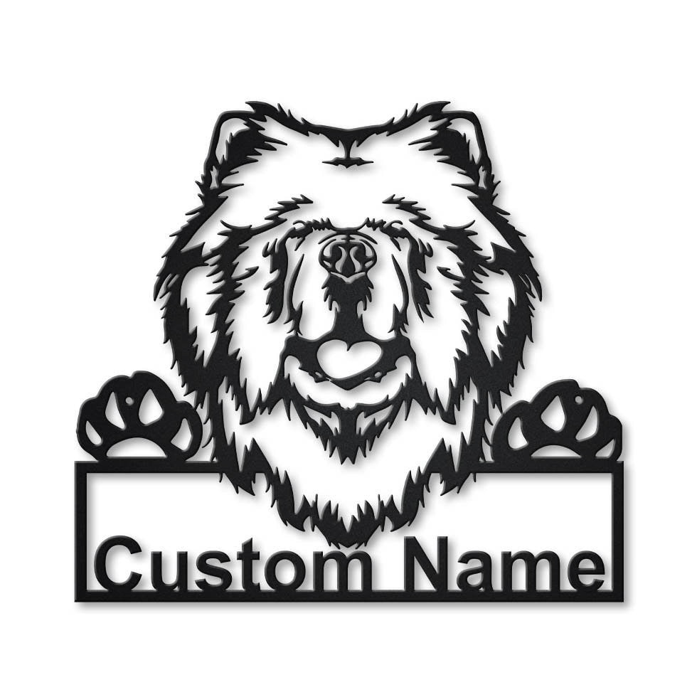 Personalized Chow Chow Dog Metal Sign Art, Custom Chow Chow Dog Metal Sign, Dog Gift, Birthday Gift, Animal Funny, Laser Cut Metal Signs Custom Gift Ideas 12x12IN