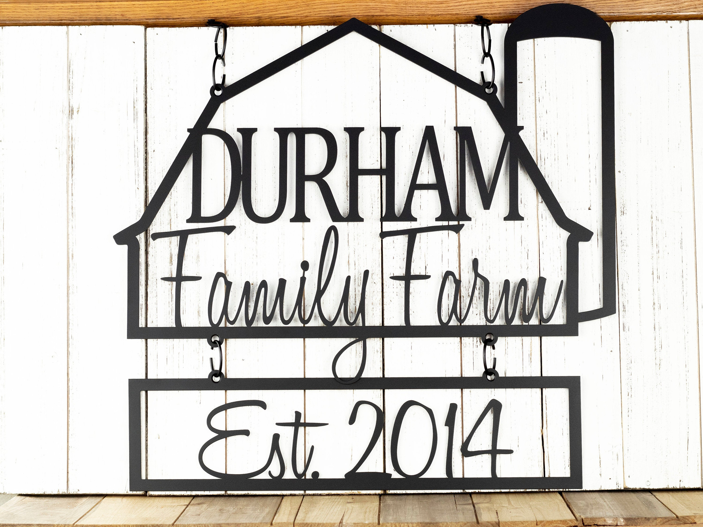 Custom Family Farm House Name Metal Sign, Established Sign, Metal Wall Art, Personalized Sign, Outdoor Sign, Name Sign, Farmhouse Sign, Laser Cut Metal Signs Custom Gift Ideas 12x12IN