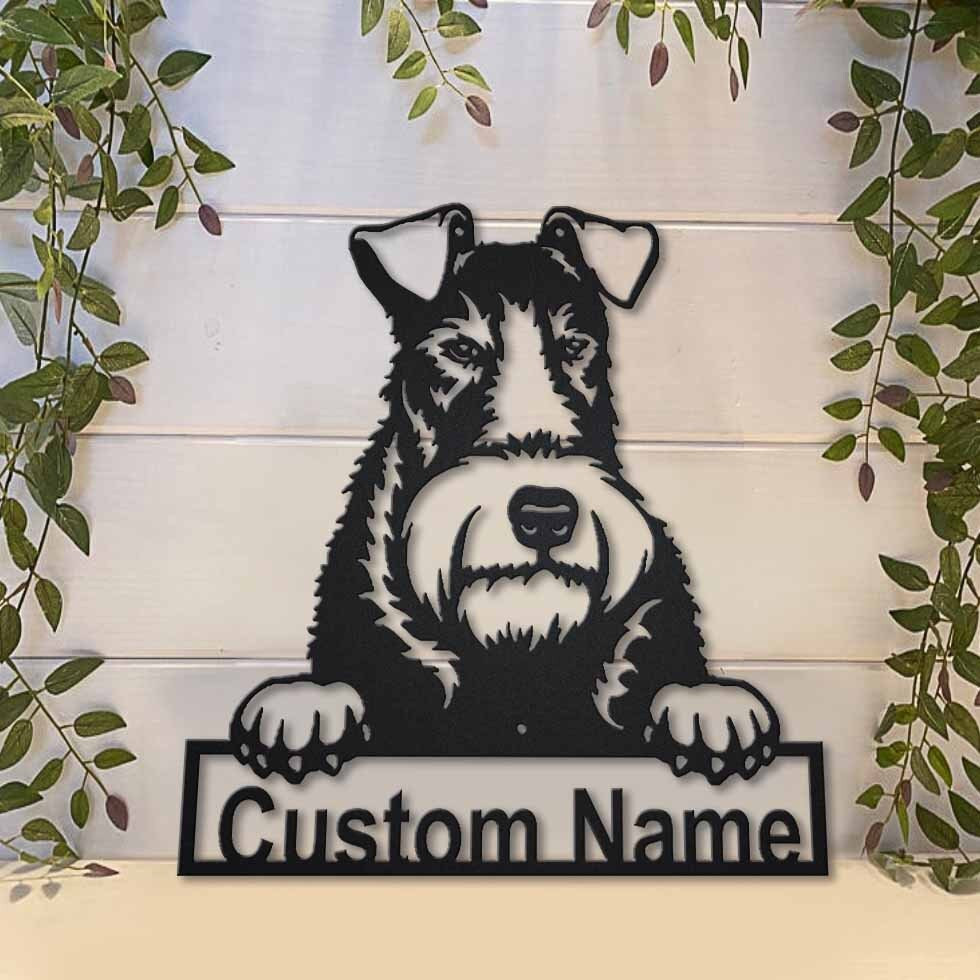 Personalized Wire Fox Terrier Dog Metal Sign Art, Custom Wire Fox Terrier Dog Metal Sign, Boxer Dog Funny, Dog Gift, Animal Custom, Laser Cut Metal Signs Custom Gift Ideas 14x14IN