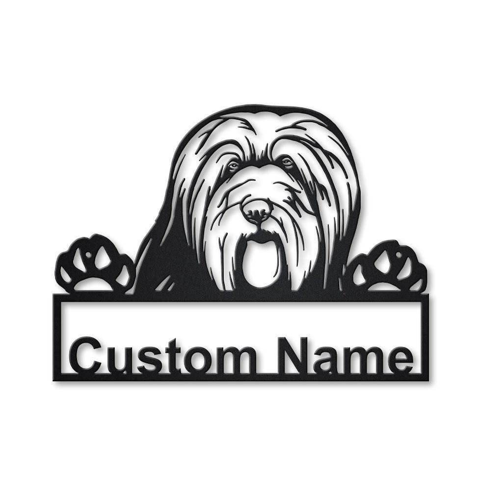 Personalized Bearded Collie Dog Metal Sign Art, Custom Bearded Collie Dog Metal Sign, Dog Gift, Birthday Gift, Animal Funny Gift, Laser Cut Metal Signs Custom Gift Ideas 12x12IN