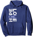 Esophageal Cancer - Hope Love - Periwinkle Awareness Ribbon Pullover Hoodie