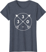 Ohio Area Code Shirt 330 State Pride Souvenir Gift Arrow T-Shirt