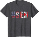 Vintage USEH America Canada Flag American Canadian Gift T-Shirt