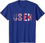 Vintage USEH America Canada Flag American Canadian Gift T-Shirt
