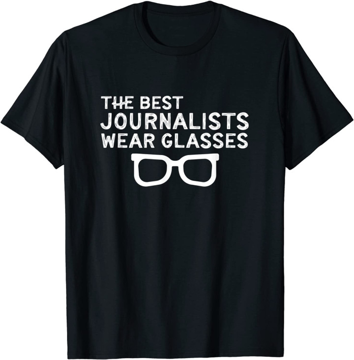 Funny Bespectacled Journalist Gift for Writers with Glasses T-Shirt