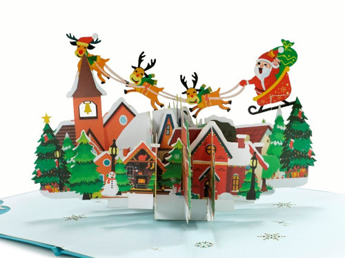 Christmas Scene 3D Pop-up Card