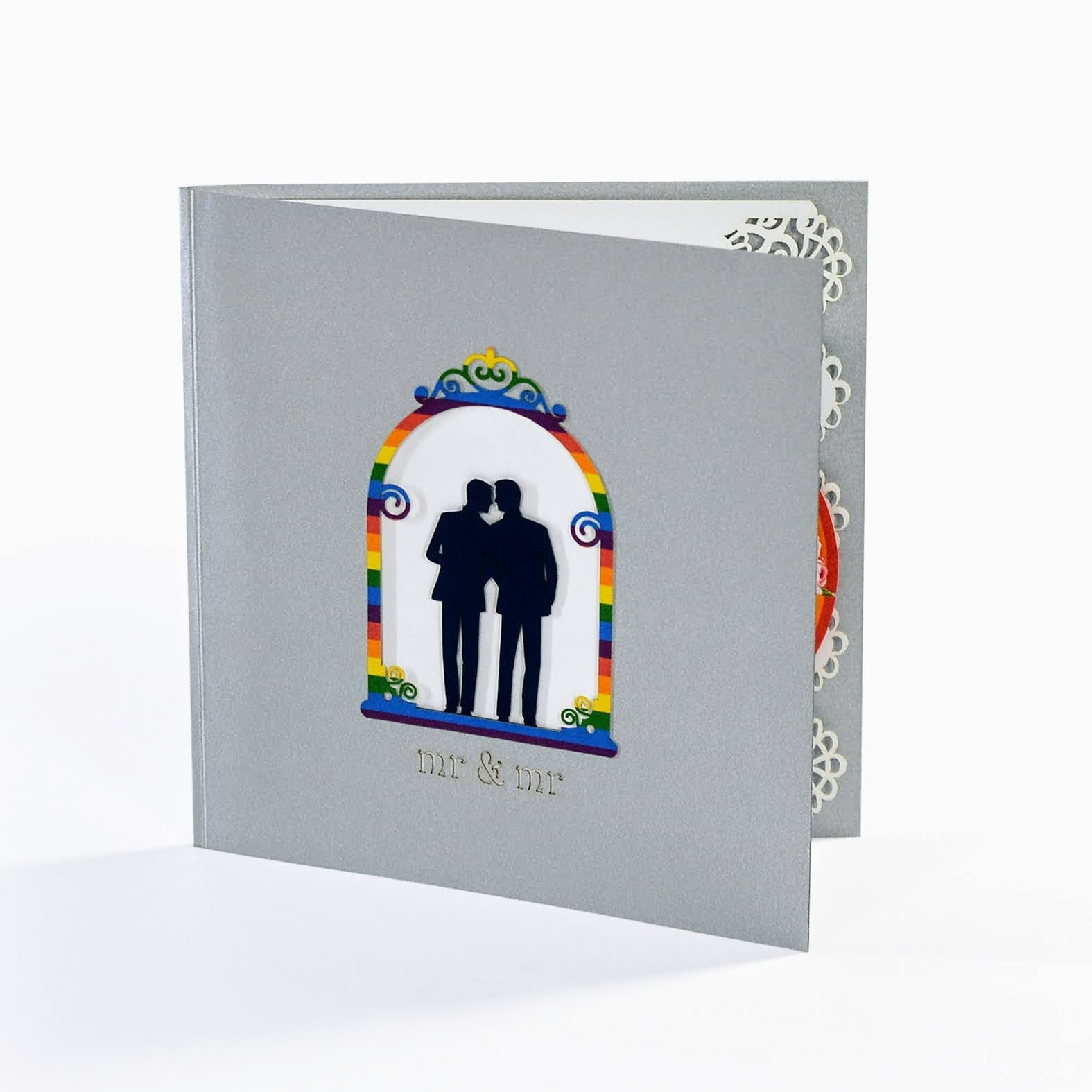 Wedding Couple Love Same Sex Male 3D Pop Up Card