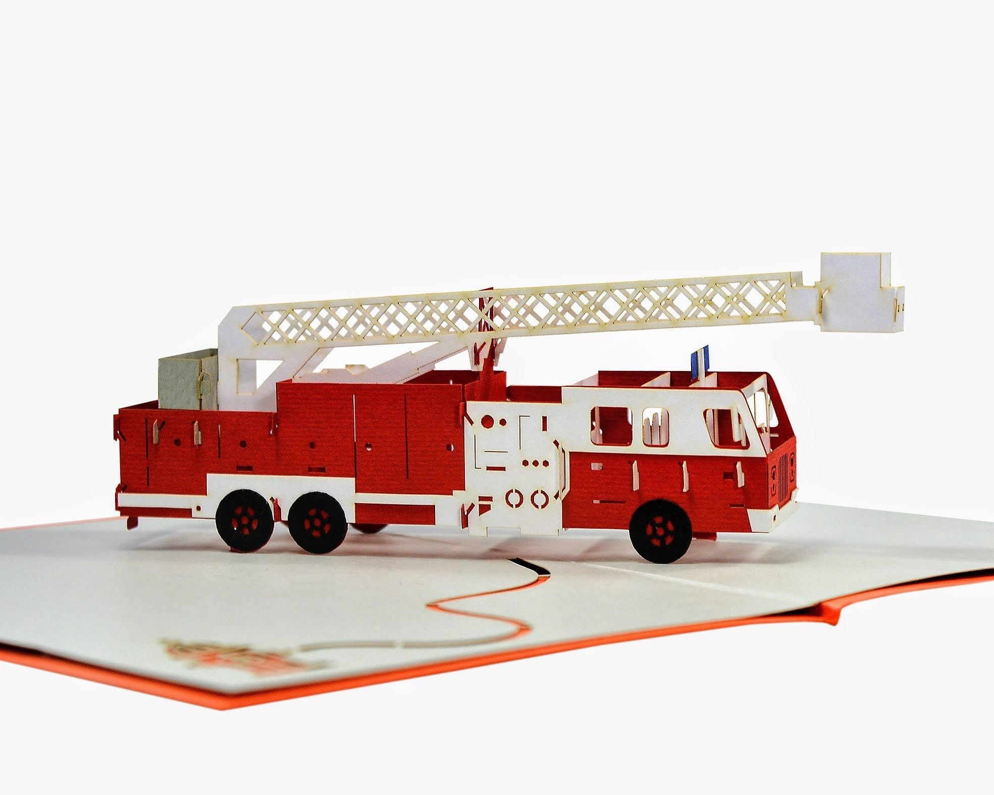 Fire Truck 3D Pop Up Card