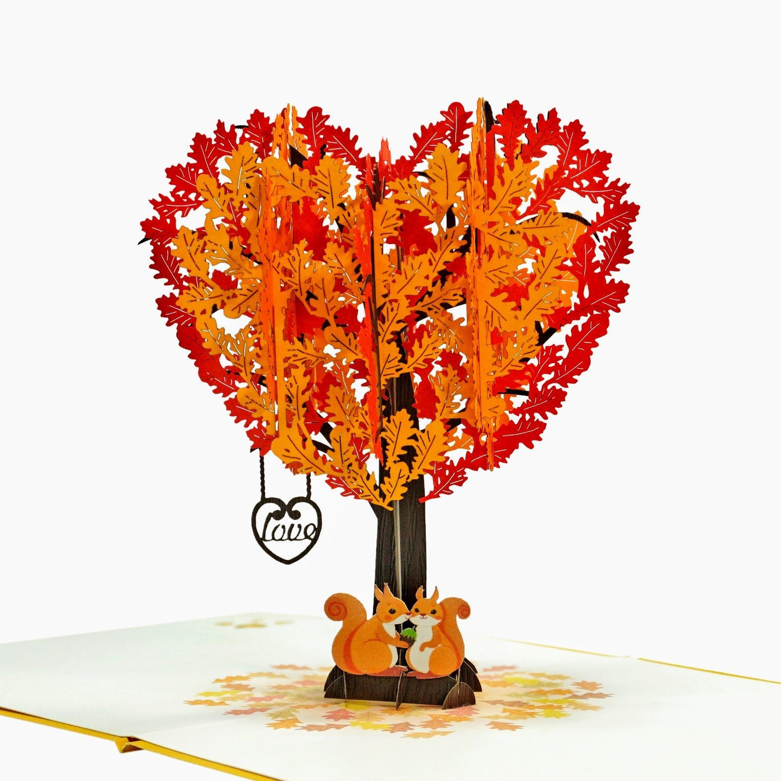 Love Heart Tree 3D Pop Up Card