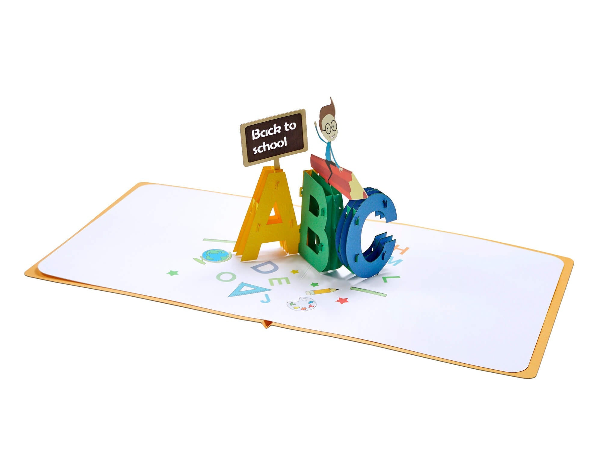 Back To School 3D Pop Up Card