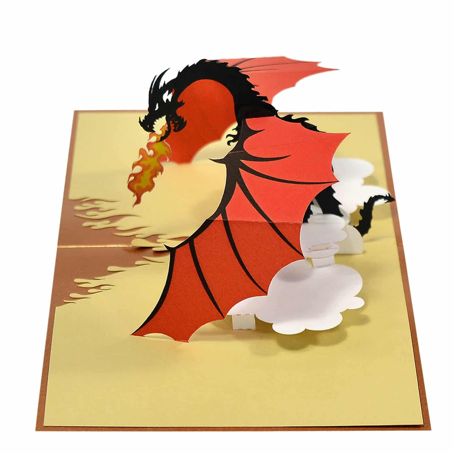 Fire Breathing Dragon 3D Pop Up Card
