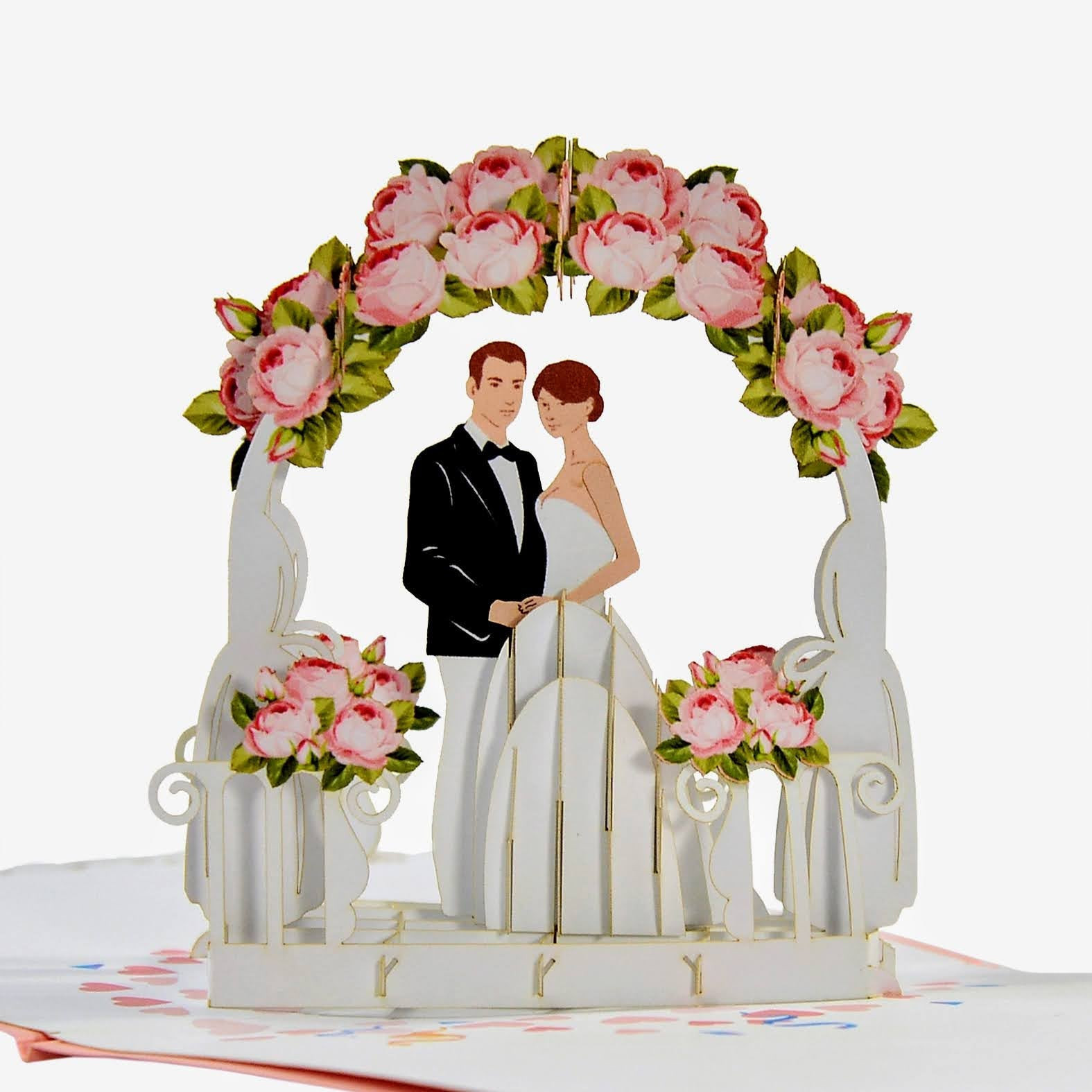 Lovely Couple Wedding Scene 3D Pop Up Card