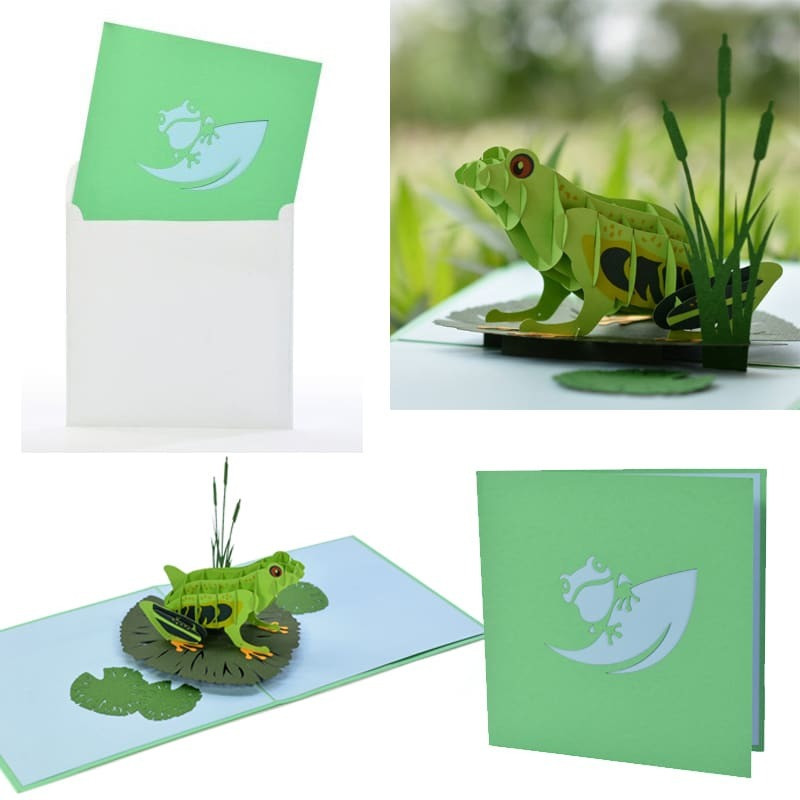 Frog DIY 3D Pop Up Card Kit