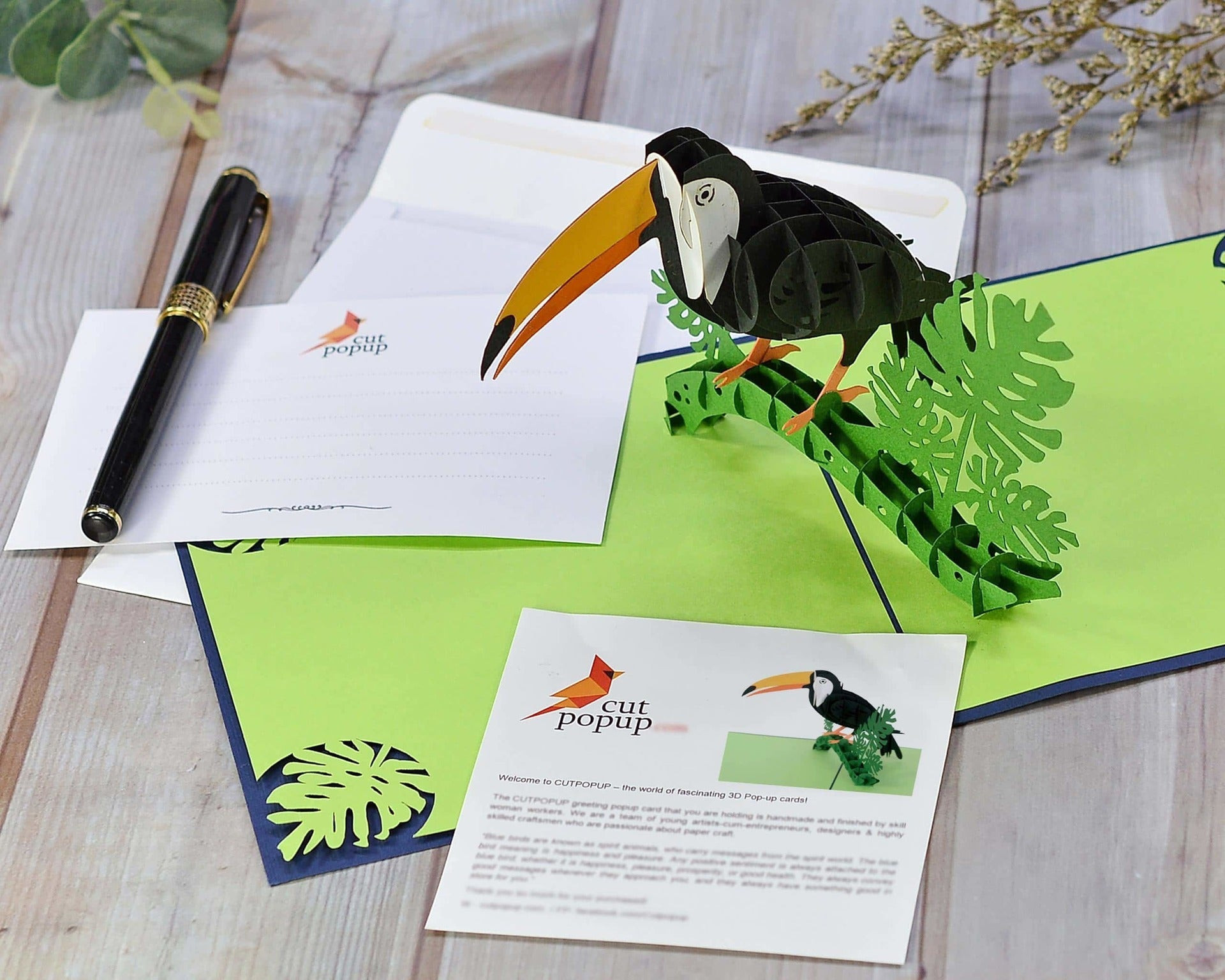Toucan Bird Pop Up Card