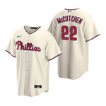 Mens Philadelphia Phillies #22 Andrew Mccutchen 2020 Alternate Cream Jersey Gift For Phillies Fans
