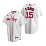 Mens Boston Red Sox #15 Dustin Pedroia Alternate White Jersey Gift For Red Sox Fans