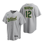 Mens Oakland Athletics #12 Sean Murphy Road Gray Jersey Gift For Athlectics Fans